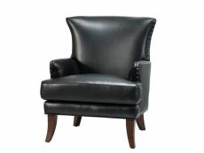 Fauteuil en simili cuir avec accoudoirs pour le salon fauteuil de canapé simple en cuir moderne avec garniture de clous fauteuil de salon en cuir vega
