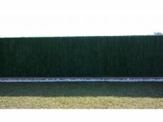 Haie artificielle / brise vue rouleau 126 ultra en pvc coloris vert sapin, 1,00 m x 3 m