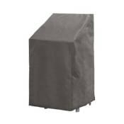 Housse d'extérieur pour chaises empilables, gris, 66 cm x 66 cm x 128 cm - Perel