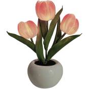 Lampe de Table en forme de tulipe, lumière douce,