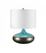 Lampe de table Laguna Glaze turquoise et graphite 48 Cm