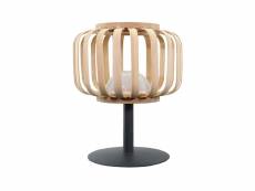 Lampe de table sans fil standy mini bambou beige bambou h25cm