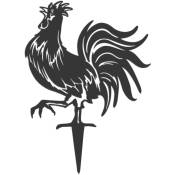 Metalbird - Oiseau sur pique coq gaulois emblème de la France