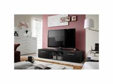 Meuble tv design collection bonoo 180 cm. Coloris noir finition glossy