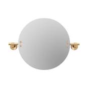 Miroir de salle de bain en métal massif laiton 40 cm - Buster+Punch