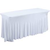 Oviala - Nappe table rectangulaire 6 personnes - Blanc