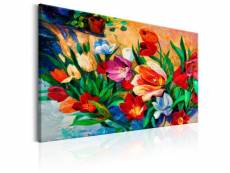 Paris prix - tableau imprimé "art of colours : tulips" 40 x 60 cm