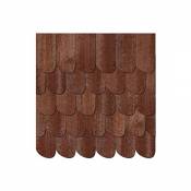 Placage en bois véritable foncé bardeaux Forêt Noire forme droite – Tailles et de la quantité Sélection, Lot de 50, 100mm x 50mm