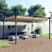 Prolenta Premium - Maison du'Monde - Tonnelle de jardin avec toit rétractable 4x3 m