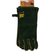 Pyrofeu - Paire de gants en cuir de protection anti