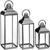 Set de 3 lanternes Seif extérieur intérieur acier