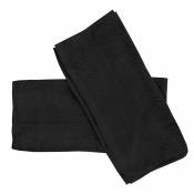 Soleil D Ocre - Lot de 2 serviettes invités en coton 500 gr/m2 30x40 cm lagune noir, par Soleil d'ocre - Noir