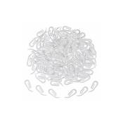 Star Jardin - anpro 120 pcs de crochets de rideaux clips de rideau en plastique blanc de 2.8 x 1.2 cm pour rideau de douche,rideau de fenetre et