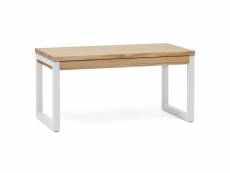 Table basse relevable icub strong eco 50x100x52 cm blanc naturel MA-E-5010062 BL-NA 30