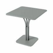 Table carrée Luxembourg / 71 x 71 cm - Pied central - Fermob gris en métal