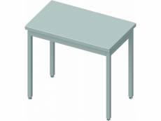 Table inox centrale - profondeur 800 - stalgast - soudée - inox1300x800 x800x900mm