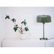 Vente-Unique Lampe à poser vintage en métal - D. 25 cm x H.41 cm - Vert olive - DUNDALK