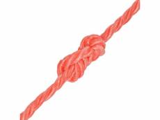 Vidaxl corde torsadée polypropylène 14 mm 250 m orange 143839