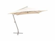 Vidaxl parasol 300 x 300 cm poteau en aluminium sable 42974