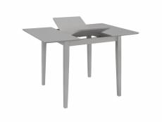 Vidaxl table à dîner extensible gris (80-120) x 80 x 74 cm mdf 247627