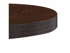 Vidaxl table de bistro marron foncé 40 cm mdf 286416