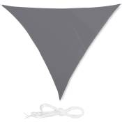 Voile d'ombrage triangle 4 x 4 x 4 m gris - Gris