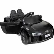 Voiture électrique pour enfants - voiture à batterie - Audi R8 Spyder - noire - Le noir