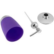 4 pièces/ensemble accessoires de costume de salle de bain comprend une tasse porte-brosse à dents distributeur de savon violet - Ej.life