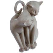 Atmosphera - Statuette Couple chats - résine - H16 - 8 cm créateur d'intérieur - Modèle 2