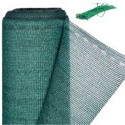 Brise-vue, Paravent pour les clôtures et rambardes, Tissu hdpe, Anti-UV, 1 x 20 mètres, vert - Relaxdays
