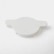 Cache-trou de charnière en plastique GoodHome blanc ø35 mm 4 pièces
