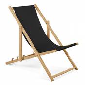 Chaise longue de jardin en bois - Fauteuil Relax -