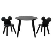 Ensemble table et 2 chaises pour enfants - Mickey Mouse