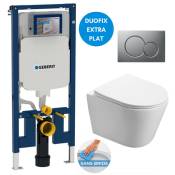 Geberit - Pack wc Bati-support extra-plat + Cuvette