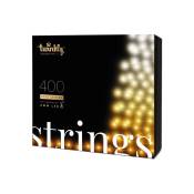 Guirlande connectéee IP44 32m 400 leds blanc chaud froid Twinkly strings Twinkly