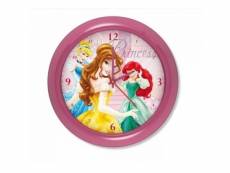 Horloge murale princesse montre rose 1