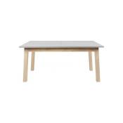 Iperbriko - Table moderne extensible en chêne gris