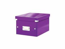 Leitz boîte de rangement click & store a5 violet