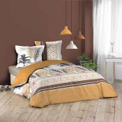 Parure de lit au style ethnique - Multicolore - 260 x 240 cm