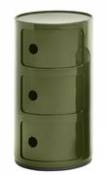 Rangement Componibili / 3 tiroirs - H 58 cm - Kartell vert en plastique