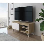 Rtv Darsi meuble tv bas 100 cm blanc - Furnix