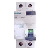 Siemens 5sv – Interrupteur différentiel clase-ac 2 pôles 16 A 30 mA 70 mm