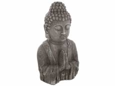 Statuette de bouddha - h. 49 cm - effet bois