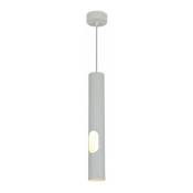 Suspension Perforée 40cm pour Ampoule GU10 - Blanc