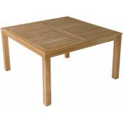 Table carrée 140cm en teck JAVA - brown