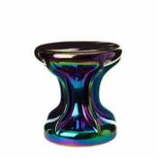 Table d'appoint Oily / Céramique iridescente - Ø 39 x H 41 cm - Pols Potten multicolore en céramique