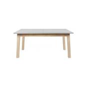 Table moderne extensible en chêne gris 90 x 160-240