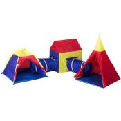 Tente de jeu pour enfants avec tunnel de jeu maison de tente tipi