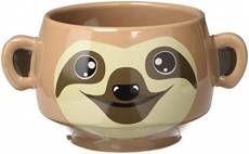 thumbs Up! - Sloth Mug - Tasse Céramique en forme d'un paresseux - oreilles sont les poignées - brun - 275ml - 0001696