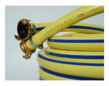 Tuyau eau Irriflex PVC, jaune 1/2"avec raccord 50m